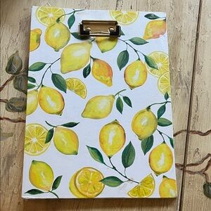 Eccolo Lemon and Leaf Clipboard